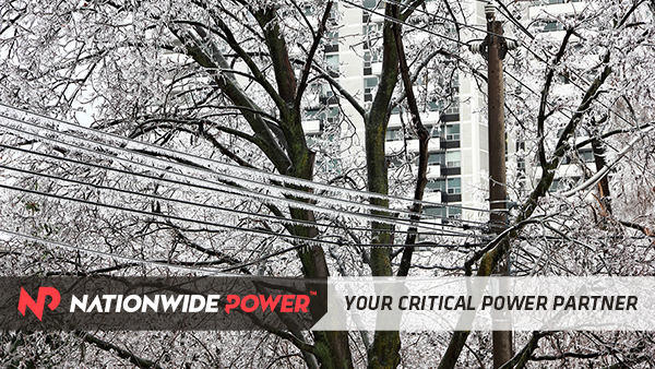 trees and powerlines with snow and ice covering them