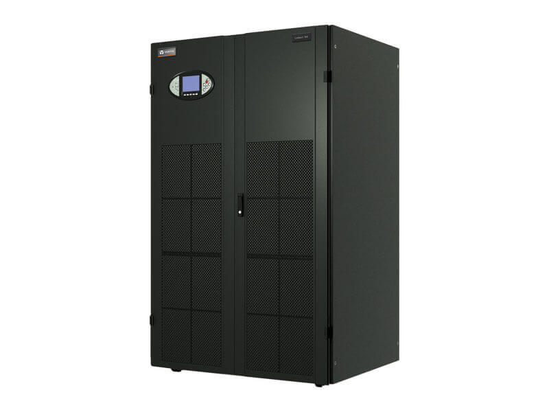 a large black Liebert NX 120kVA UPS cabinet