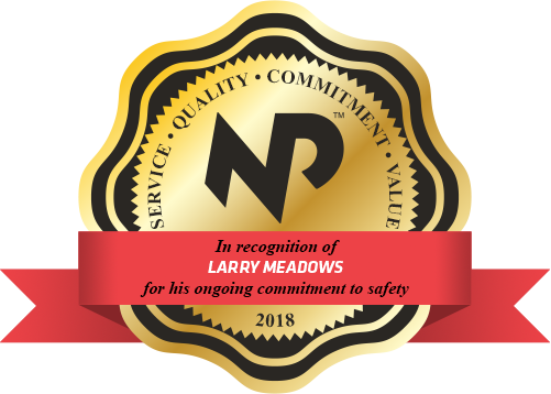 Larry Meadows Receives Safety Letter of Recognition